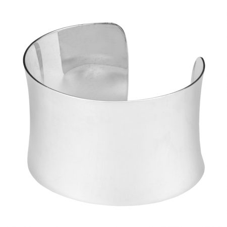 Sterling Silver Statement Concave Cuff