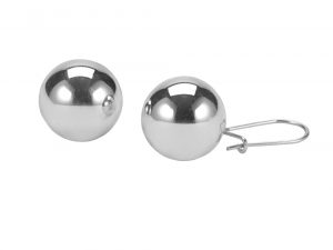 Sterling Silver Concave Hoop Earrings