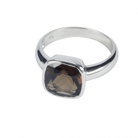 Sterling Silver and Smoky Quartz Ring