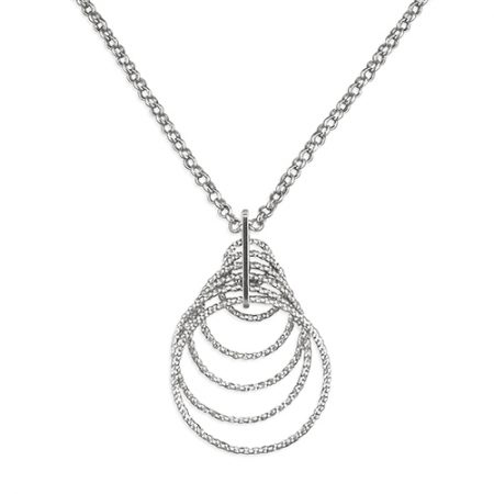 Diamond-Cut Concentric Circle Necklace