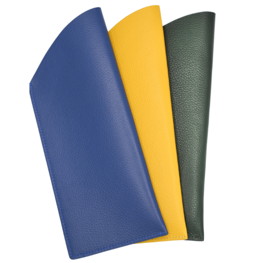 Leather Glasses Cases Blue Yellow Green